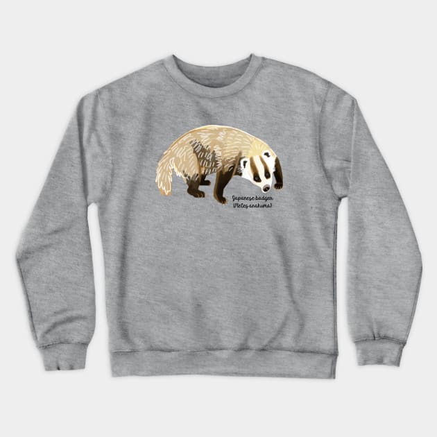 Anakuma the Japanese badger #1 Crewneck Sweatshirt by belettelepink